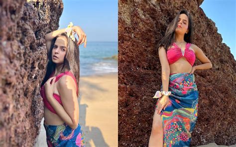 Tmkocs Sonu Aka Palak Sindhwani Looks Sexy In Bikini Top With High