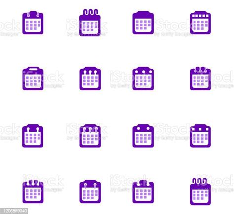 Calendar Icons Set Stock Illustration Download Image Now Business