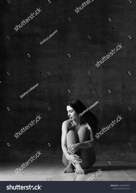 Sexy Sensual Beautiful Woman Posing Naked Stock Photo 1338190055