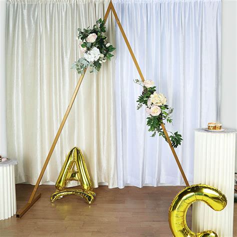 8ft Heavy Duty Metal Triangle Wedding Arch Photography Backdrop Stand