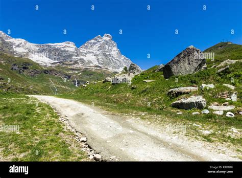 The Matterhorn Cervino Viewed From The Italian Side In A Beautiful