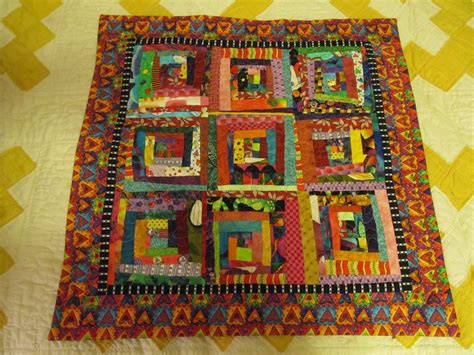 Wonky log cabin quilt block. Wonky Quilt Blocks | Wonky Log Cabin Class model blocks 5 ...