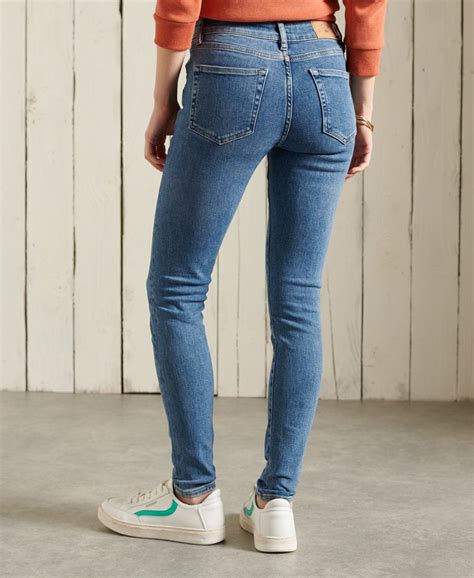 Superdry Jean Skinny Taille Mi Haute Jeans Pour Femme