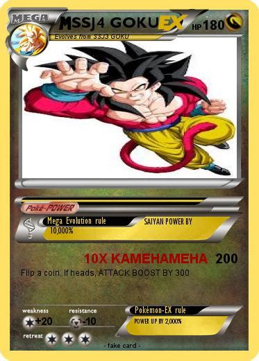 Pokémon Ssj4 Goku 81 81 10x Kamehameha My Pokemon Card