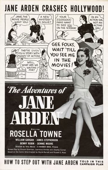 The Adventures Of Jane Arden Warner Bros Pressbook 1939 Warner