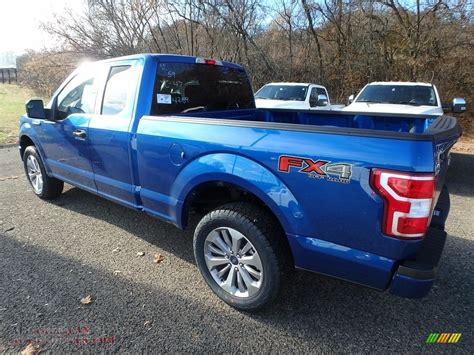 2018 Ford F150 Stx Supercab 4x4 In Lightning Blue Photo 4 B24259