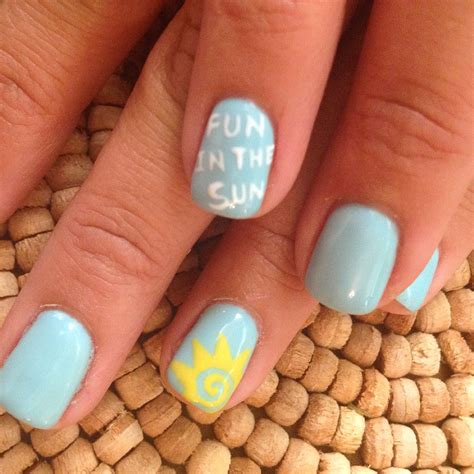 Fun In the sun nails! Summer nails, beach nails, sun nails, opi gel