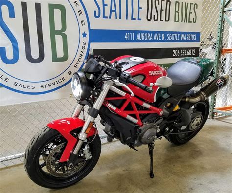 The ducati monster 796 is built on a strong, but light tubular steel trellis frame with aluminium rear hit the jump for more information on the 2013 ducati monster 796 20th anniversary. 2013 Ducati Monster 796 ABS | Seattle Used Bikes