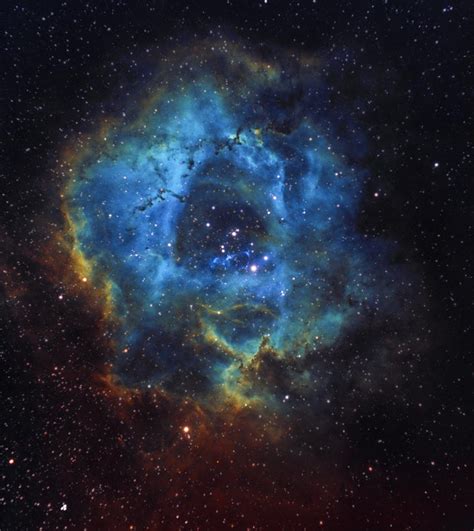 Ngc 2244 Rosette Nebula In Sho Astrophotography