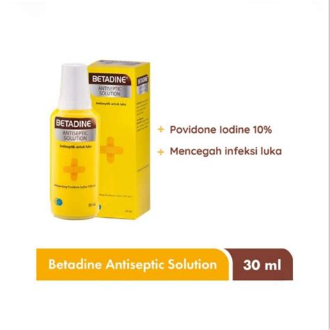 Jual Betadine Antiseptic Solution Obat Luka 30ml Betadine Cairan