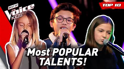 Most Popular Talents On The Voice Kids 😍 Top 10 Youtube