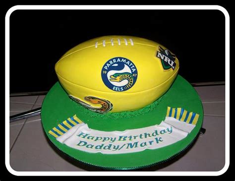 All of our cake toppers are dairy, nut and gluten free. Parramatta Eels cake ball - cake by The Custom Piece of ...