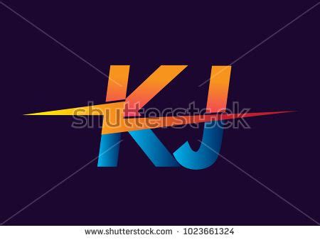 Letter KJ logo with Lightning icon, letter combination Power Energy Logo design for Creative ...
