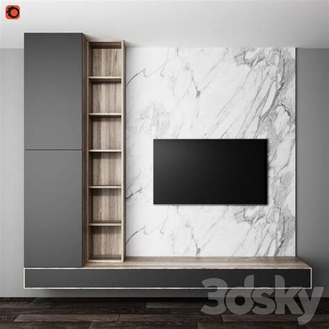 3d Models Tv Wall Tv Wall Living Room Tv Unit Designs Living Room