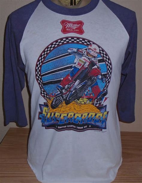 Vintage 1984 Motocross Raglan T Shirt Large By Vintagerhino247 On Etsy