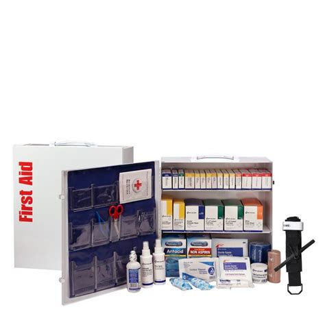 100 Person Ansi B 3 Shelf First Aid Cabinet Ansi 2021 Compliant