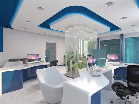 Modern Design And Bold Colors Leave This Office Space