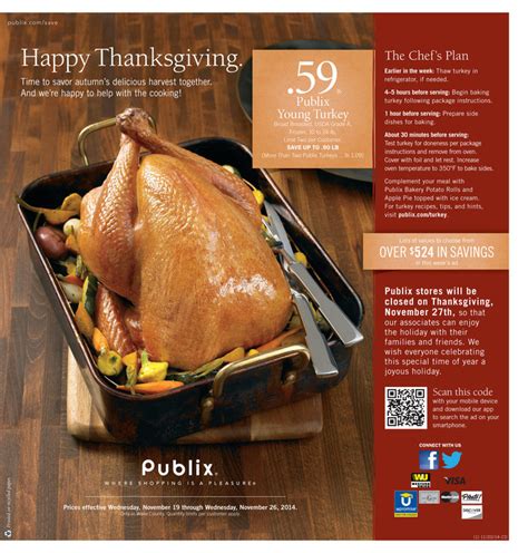 This thanksgiving meal kits post contains affiliate links and we may be compensated if you make a purchase. Publix Thanksgiving Products Weekly Ads