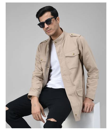 Overs Khaki Denim Jacket Buy Overs Khaki Denim Jacket Online At Best