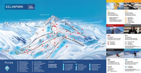 Silvapark Galtür Paznaun Ischgl Ski Map Tirol Austria Europe