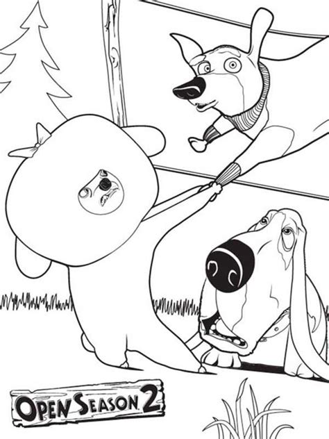 Open Season Coloring Pages