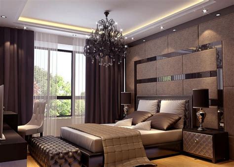 Modern luxury design panel bed overstock 28736907. Bedroom, Residence Du Commerce Elegant Bedroom Interior 3D ...