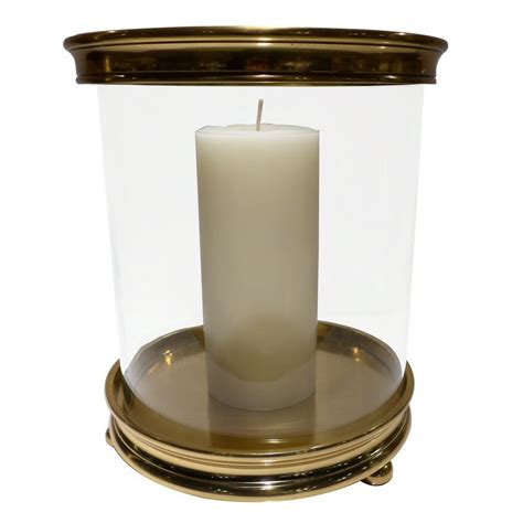✅ browse our daily deals for even more savings! Large Gold Cylinder Aluminum Hurricane Candle Holder ...