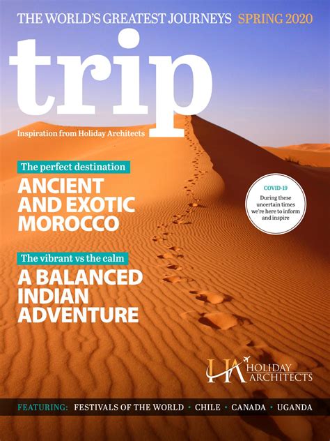 'Trip' travel inspiration magazine from Holiday Architects - Spring ...