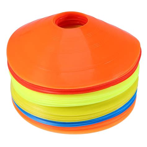 Vosarea 50pcs Soccer Disc Cones Football Cones Agility Training Soccer