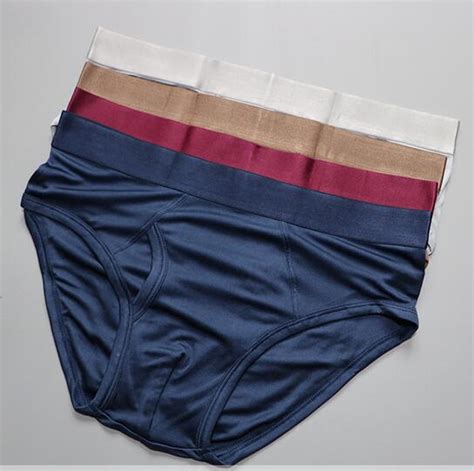 3 Pack 100 Pure Silk Knit Mens Underwear Briefs Size L Xl 2xl 3xl