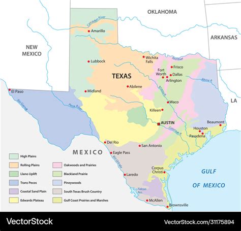 Texas Map Of Regions Reena Catriona