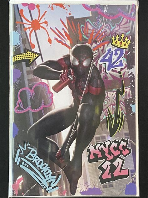 Miles Morales Spider Man 42 Nycc Graffiti Variant Limited To 500 For