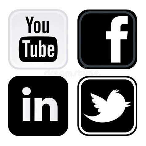 Linkedin Vector Islolated Icon Social Media Logo Symbol Stock Vector