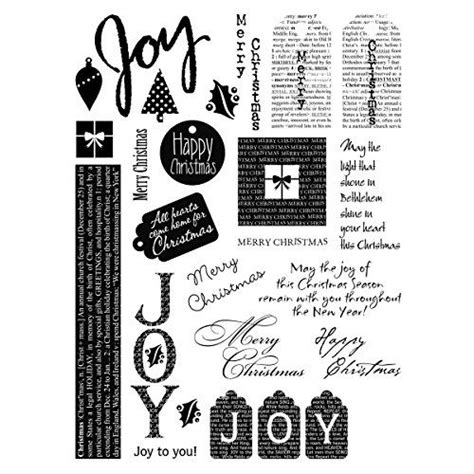 Brand New My Sentiments Exactly Clear Stamps 6x8 Sheetchristmas