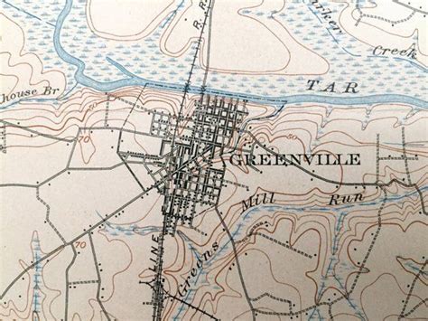 Historic Topographic Map Of Winterville Nc