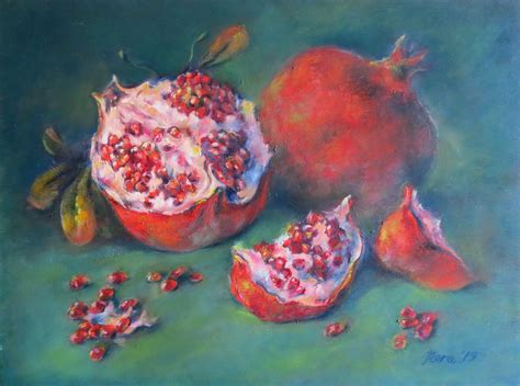The Still Life With Pomegranates Painting Still Life Still Life Oil