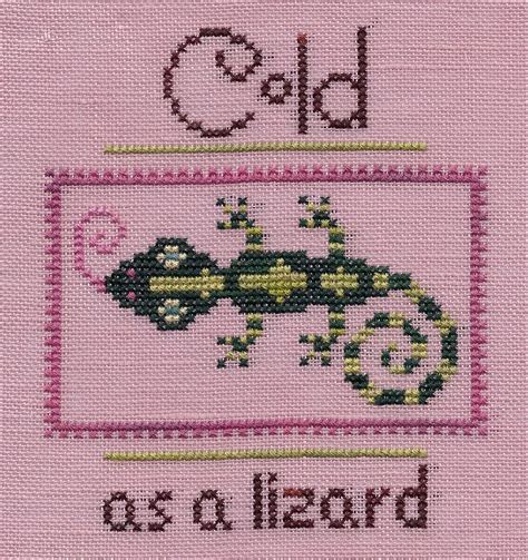 Find your next project in an extensive collection of needlecraft charts and leaflets, patterns and designs. Garden Grumbles and Cross Stitch Fumbles: Lizard Finish ...