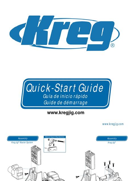 Kreg Jig Manual De Uso Industrial Processes Crafts