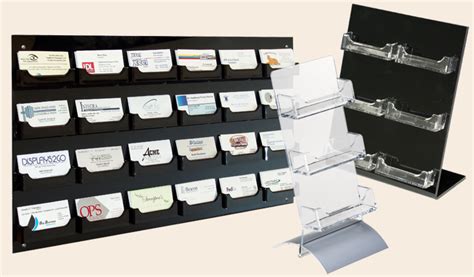 Nine pockets give the user plenty of slots to store and dispense product or company information. Business Card Holders | Single or Multi Card Cases ...