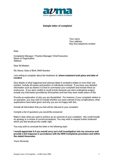 Nhs Appeal Letter Example