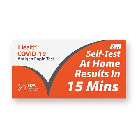 Ihealth Covid 19 Antigen Rapid Test 1 Pack 2 Tests Total