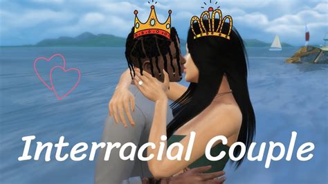 Interracial Couple The Sims 4 Cas Youtube