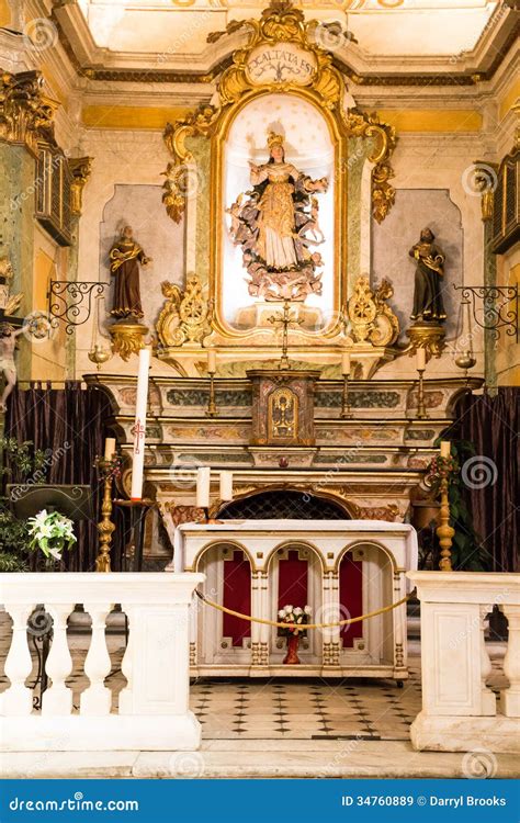 Altar Of Catholic Church In France Royalty Free Stock Images Image