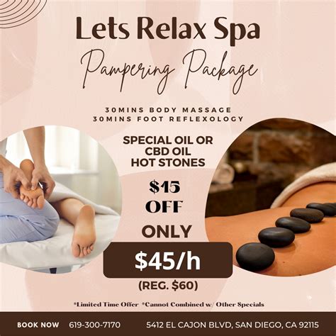 Lets Relax Spa Massage Spa In San Diego