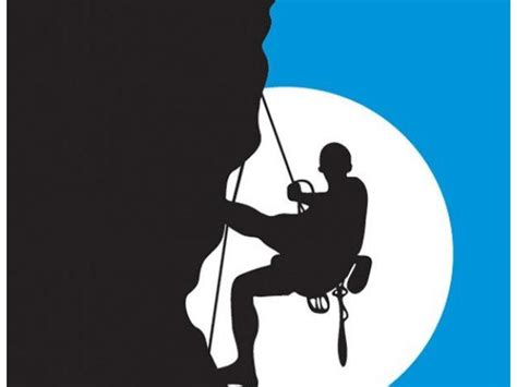 Rock Climber Silhouette With Moon Download Free Vector