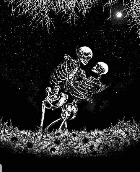 Unconditional Art Print Skeleton Couple Love Romance Etsy Artofit