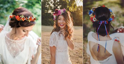 15 Beautiful Flower Crowns For Autumn Brides Praise Wedding