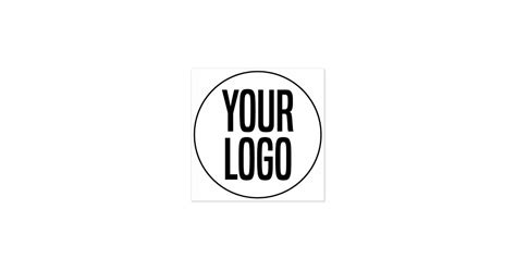 Create Your Own Business Logo Rubber Stamp Zazzle