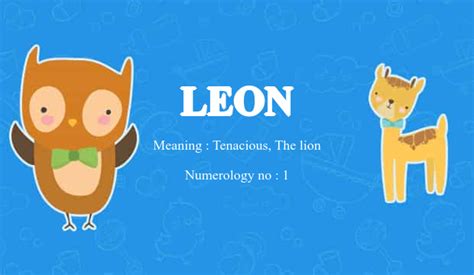 Leon Name Meaning