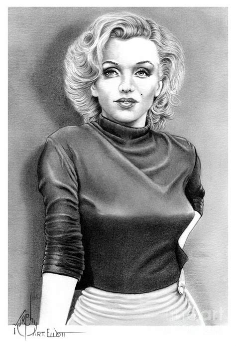 Marilyn Monroe Drawing By Murphy Elliott